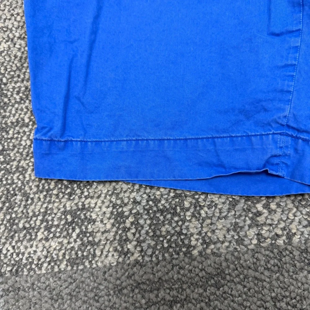 Polo Ralph Lauren Classic Fit Shorts Mens 36 Blue Solid Cotton Chino Twill